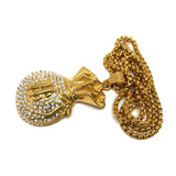 24in 3mm Rolo Chain With Money Bag Pendant STL_006 - WORLDSTARBLING