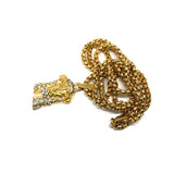 24in 3mm Rolo Chain With Jesus Head Pendant S STL_004 - WORLDSTARBLING