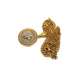 24in 3mm Curb Chain With Angel Round Pendant STL_025 - WORLDSTARBLING