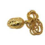 24in 3mm Rolo Chain With Buddha Head Pendant STL_001 - WORLDSTARBLING
