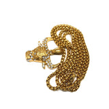 24in 3mm Rolo Chain With Big Bull Pendant STL_029 - WORLDSTARBLING