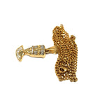 24in 3mm Curb Chain With Pharaoh Pendant STL_021 - WORLDSTARBLING