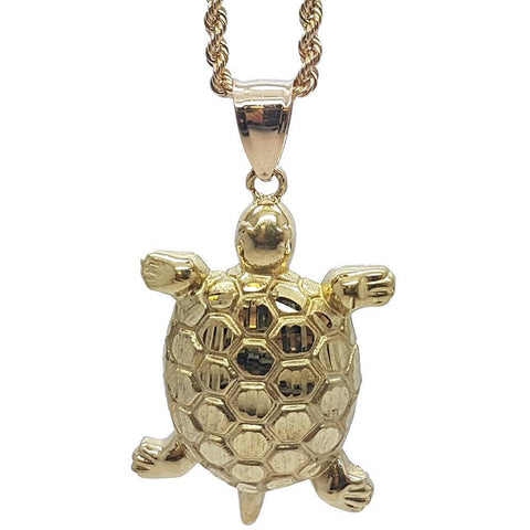 Rope Chain 2.5MM 10K WithTortoise en OR 10K MNG-123 - WORLDSTARBLING