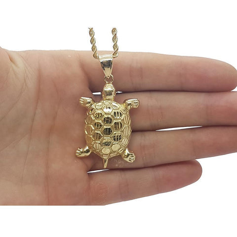 Rope Chain 2.5MM 10K WithTortoise en OR 10K MNG-123 - WORLDSTARBLING
