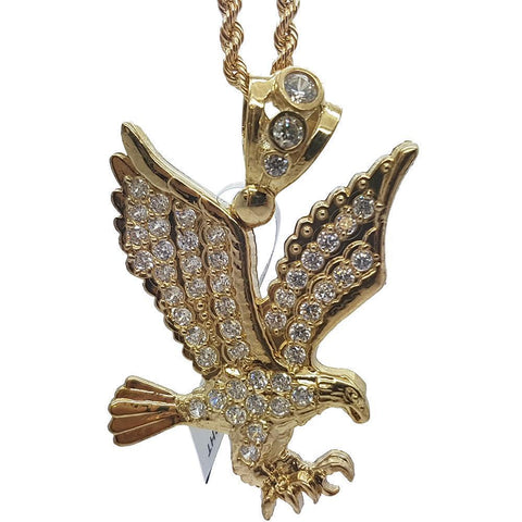 Rope Chain 2.5MM 10K With Aigle en OR 10K MNG-111 - WORLDSTARBLING