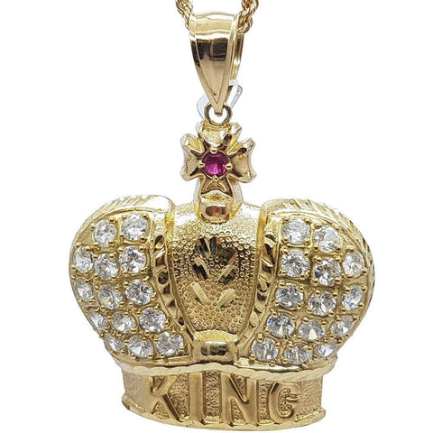 Rope Chain 2.5MM 10K With king en OR 10K MNG-132 - WORLDSTARBLING