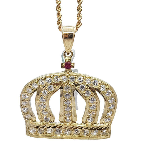 Rope Chain 2.5MM 10K With Royal en OR 10K MNG-135 - WORLDSTARBLING