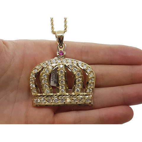 Rope Chain 2.5MM 10K With Royal en OR 10K MNG-135 - WORLDSTARBLING