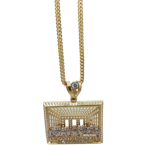 Chaine Franco 10K & Last Supper Jesuss 10K MNG-069 - WORLDSTARBLING