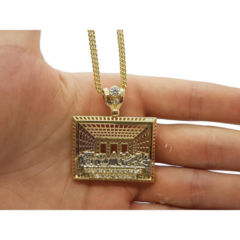 Chaine Franco 10K & Last Supper Jesuss 10K MNG-069 - WORLDSTARBLING
