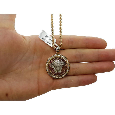 Rope Chain 3.0MM 10K With Pervgia en OR 10K MNG-176 - WORLDSTARBLING