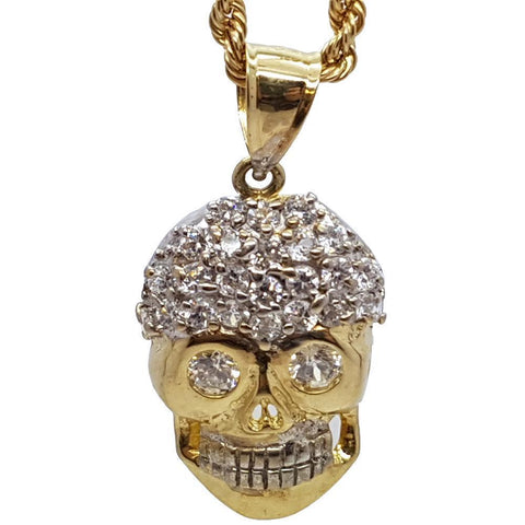 Rope Chain 3.0MM 10K With Squelette en OR 10K MNG-177 - WORLDSTARBLING