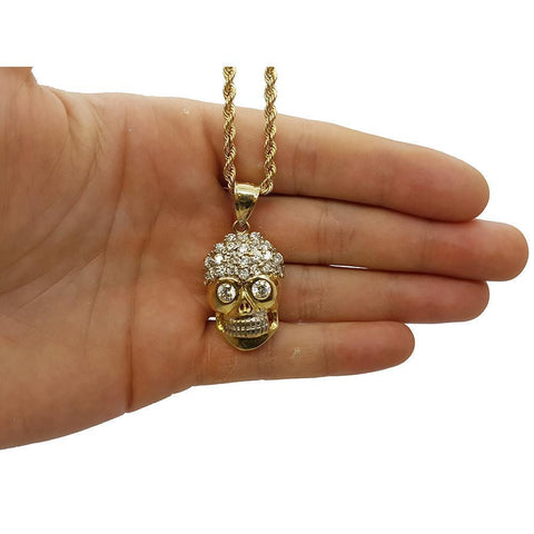 Rope Chain 3.0MM 10K With Squelette en OR 10K MNG-177 - WORLDSTARBLING