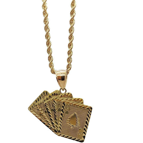 Rope Chain 3.0MM 10K With Carte en OR 10K MNG-172 - WORLDSTARBLING