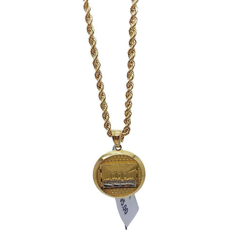 Rope Chain 2.5MM 10K With Rd en OR 10K MNG-154 - WORLDSTARBLING