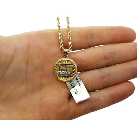 Rope Chain 2.5MM 10K With Rd en OR 10K MNG-154 - WORLDSTARBLING