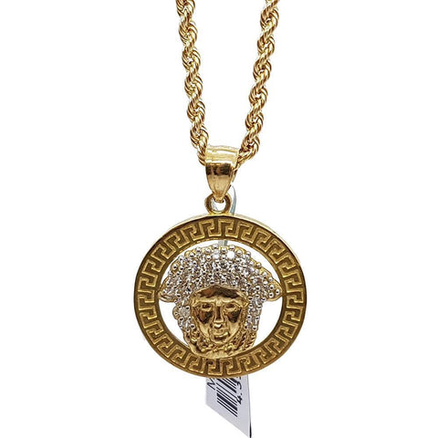 Rope Chain 2.5MM 10K With Ancona en OR 10K MNG-160 - WORLDSTARBLING
