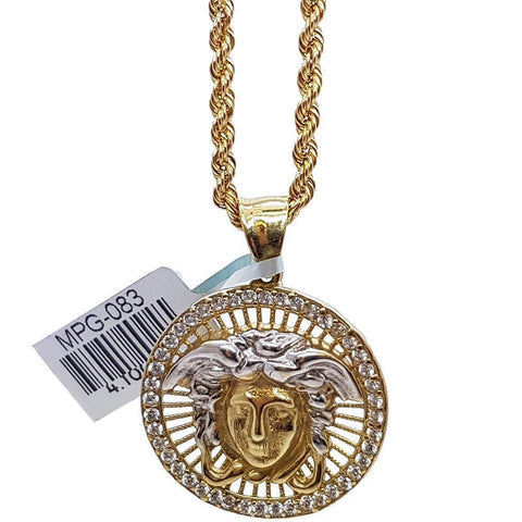 Rope Chain 2.5MM 10K With Savona en OR 10K MNG-162 - WORLDSTARBLING