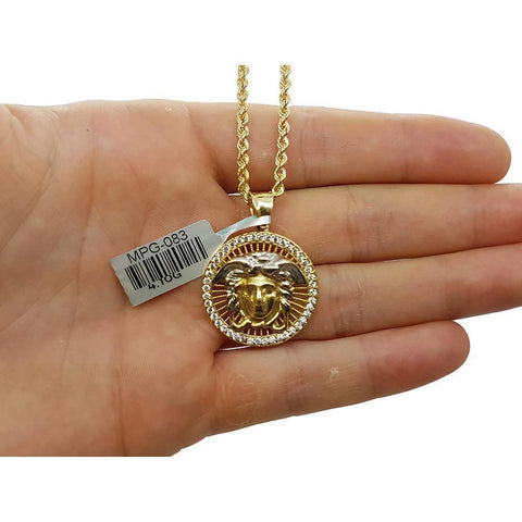 Rope Chain 2.5MM 10K With Savona en OR 10K MNG-162 - WORLDSTARBLING