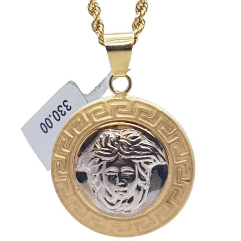 Rope Chain 2.5MM 10K With Genoa en OR 10K MNG-161 - WORLDSTARBLING