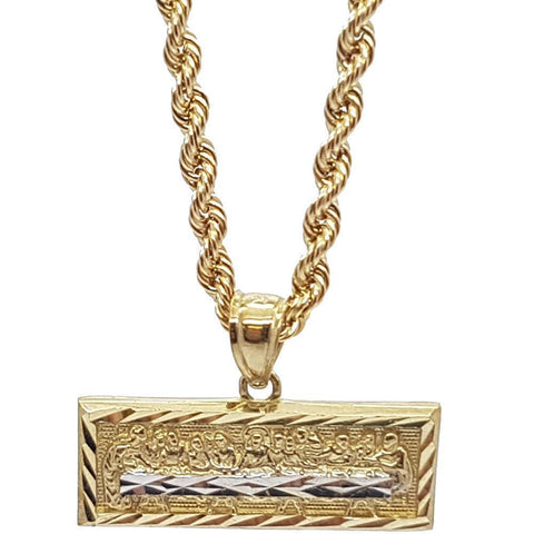 Rope Chain 2.5MM 10K With Repasmini en OR 10K MNG-156 - WORLDSTARBLING