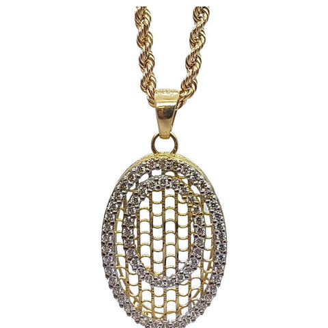 Rope Chain 2.5MM 10K With en Rope Chain  OR 10K MNG-171 - WORLDSTARBLING