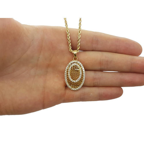 Rope Chain 2.5MM 10K With en Rope Chain  OR 10K MNG-171 - WORLDSTARBLING