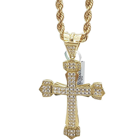 Rope Chain 4.0MM 10K With Assisi en OR 10K MNG-015 - WORLDSTARBLING