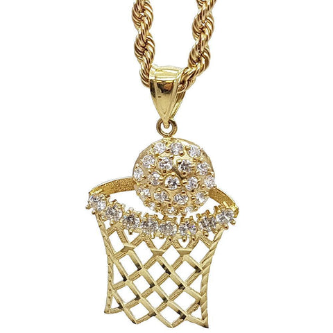 Rope Chain 4.0MM 10K With Basket en OR 10K MNG-024 - WORLDSTARBLING