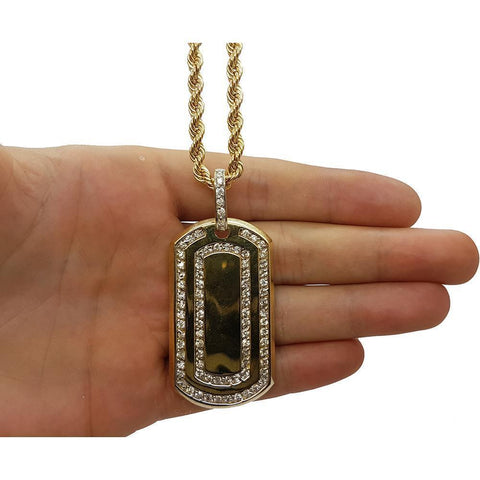 Rope Chain 4.0MM 10K With Armytag en OR 10K MNG-026 - WORLDSTARBLING