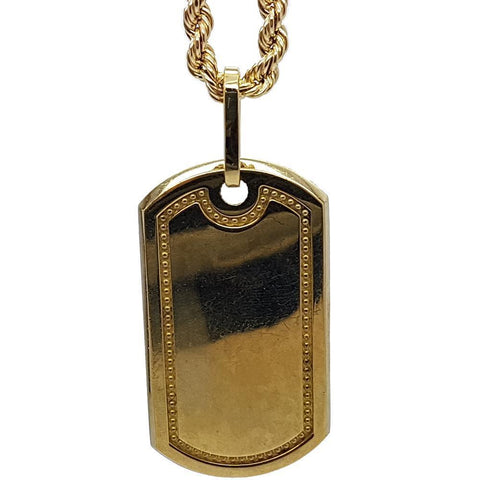 Rope Chain 4.0MM 10K With Armytag en OR 10K MNG-027 - WORLDSTARBLING