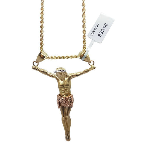 Rope Chain 2.5MM 10K With Ezio en OR 10K MNG-004 - WORLDSTARBLING