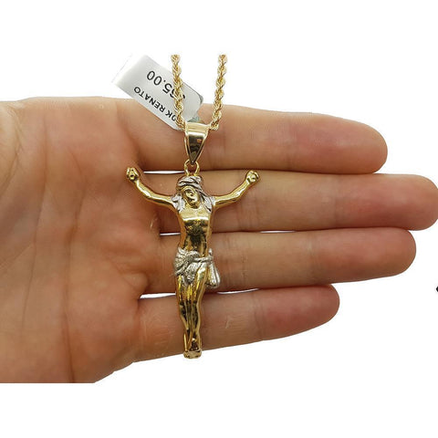 Rope Chain 2.5MM 10K With Renato en OR 10K MNG-005 - WORLDSTARBLING