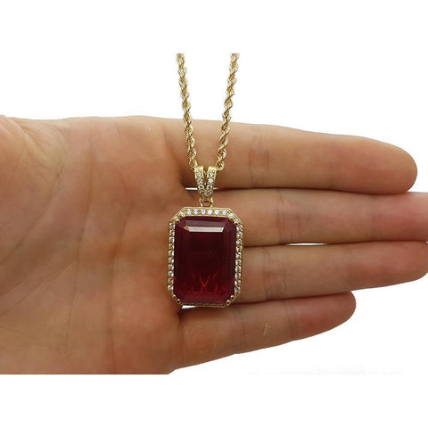 Rope Chain 2.5MM 10K With Pierrerouge en OR 10K MNG-006 - WORLDSTARBLING