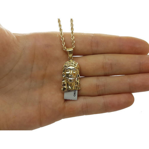 Rope Chain 2.5MM 10K With Belehem en OR 10K MNG-147 - WORLDSTARBLING