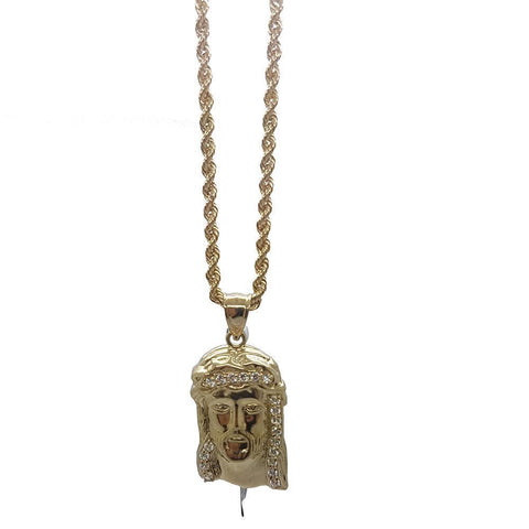 Rope Chain 2.5MM 10K With Lucio en OR 10K MNG-152 - WORLDSTARBLING