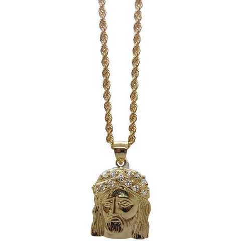 Rope Chain 2.5MM 10K With Villany en OR 10K MNG-038 - WORLDSTARBLING