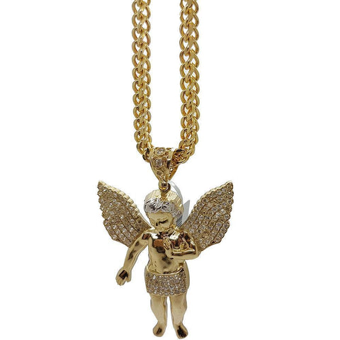Franco en OR 5MM With Pendentif Angle 10K MNG-045 - WORLDSTARBLING