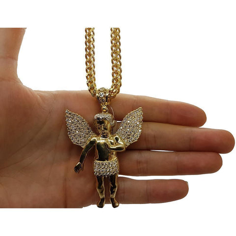 Franco en OR 5MM With Pendentif Angle 10K MNG-045 - WORLDSTARBLING