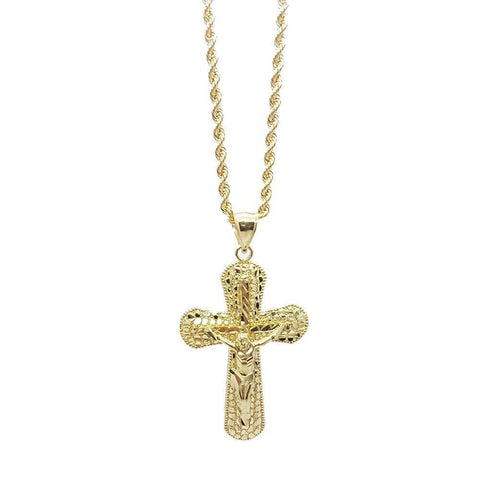 Rope Chain 2.5MM With Cross NSA-014 - WORLDSTARBLING
