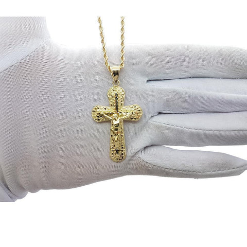 Rope Chain 2.5MM With Cross NSA-014 - WORLDSTARBLING
