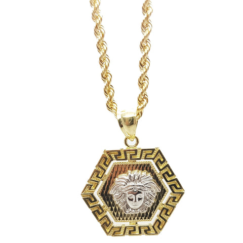 Rope Chain 2.5MM With Medusa NSA-018 - WORLDSTARBLING