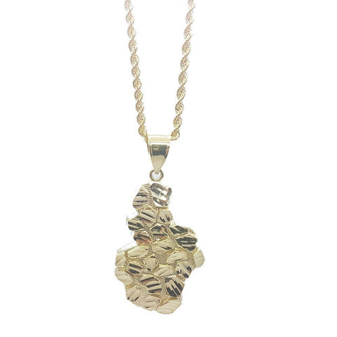 Rope Chain 2.5MM With Nugget NSA-021 - WORLDSTARBLING