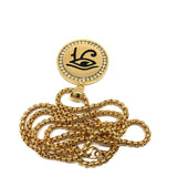 24in 3mm Rolo Chain With Egyptian Eye Pendant STL_014 - WORLDSTARBLING