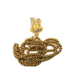 24in 3mm Rolo Chain With Jesus Head Pendant S STL_004 - WORLDSTARBLING