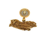 24in 3mm Curb Chain With Lion Round Pendant STL_019 - WORLDSTARBLING