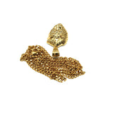 24in 3mm Curb Chain With Lion Head Pendant STL_024 - WORLDSTARBLING