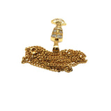 24in 3mm Curb Chain With Pharaoh Pendant STL_021 - WORLDSTARBLING