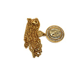 24in 3mm Curb Chain With King Tut Pendant STL_020 - WORLDSTARBLING