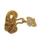 24in 3mm Rolo Chain With Number 100 Pendant STL_017 - WORLDSTARBLING